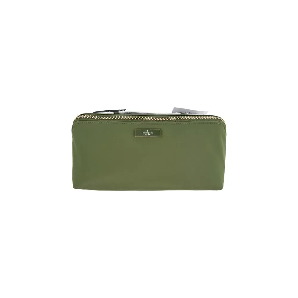 KATE SPADE New York Carter Nylon Travel Cosmetic Pouch in Cedar Stand